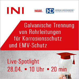 Galvanische Trennung (Schwarz-Weiß Trennung) von Rohrleitungen für Korrosionsschutz und EMV-Schutz
