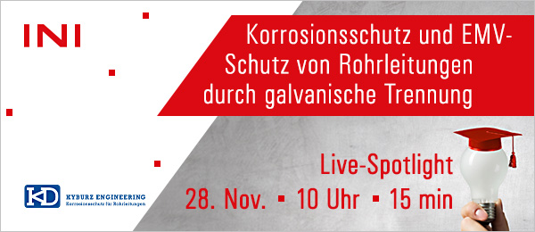 Korrosionsschutz und EMV-Schutz von Rohrleitungen durch galvanische Trennung mit KYBURZ® Isolierstücken Korrosionsschutz und EMV-Schutz von Rohrleitungen durch galvanische Trennung mit KYBURZ® Isolierstücken